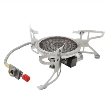 

New Outdoor Gas Stove Folding Cooking Furnace Camp Cookware Split Gas Furnace Stove for Camping Hiking Picnic With Pot