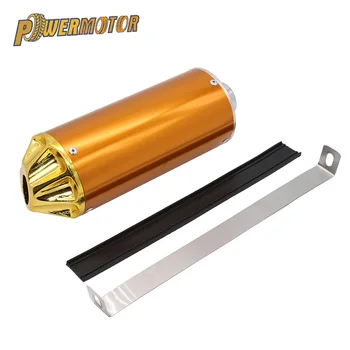 

8 Color Universal Aluminum 28MM Motorcycle Exhaust Muffler Pipe Adjustable Silencer 2 Stroke For Street Scooter Motocross ATV