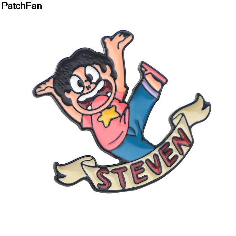 20 шт./лот Patchfan Steven Universe мультяшная эмалированная брошь булавки цинковый Металл insignia para рюкзак «сделай сам» одежда для сумки, бейджи A2616