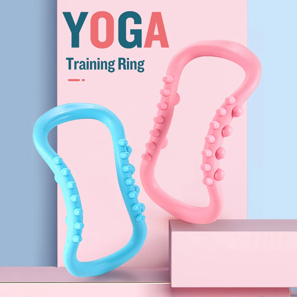 

Yoga Circle Bump massage Pilates Ring Slimming Body Building Fitness Kinetic yoga ring Muscle Training Support Tool 2pcs