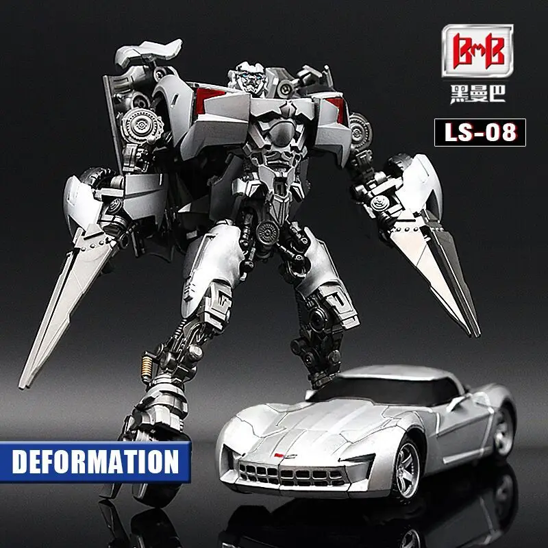 

Transformation BMB Sideswipe G1 LS08 LS-08 Black Mamba Mode Movie Film Alloy Voyager Action Figure Robot Toys Gifts