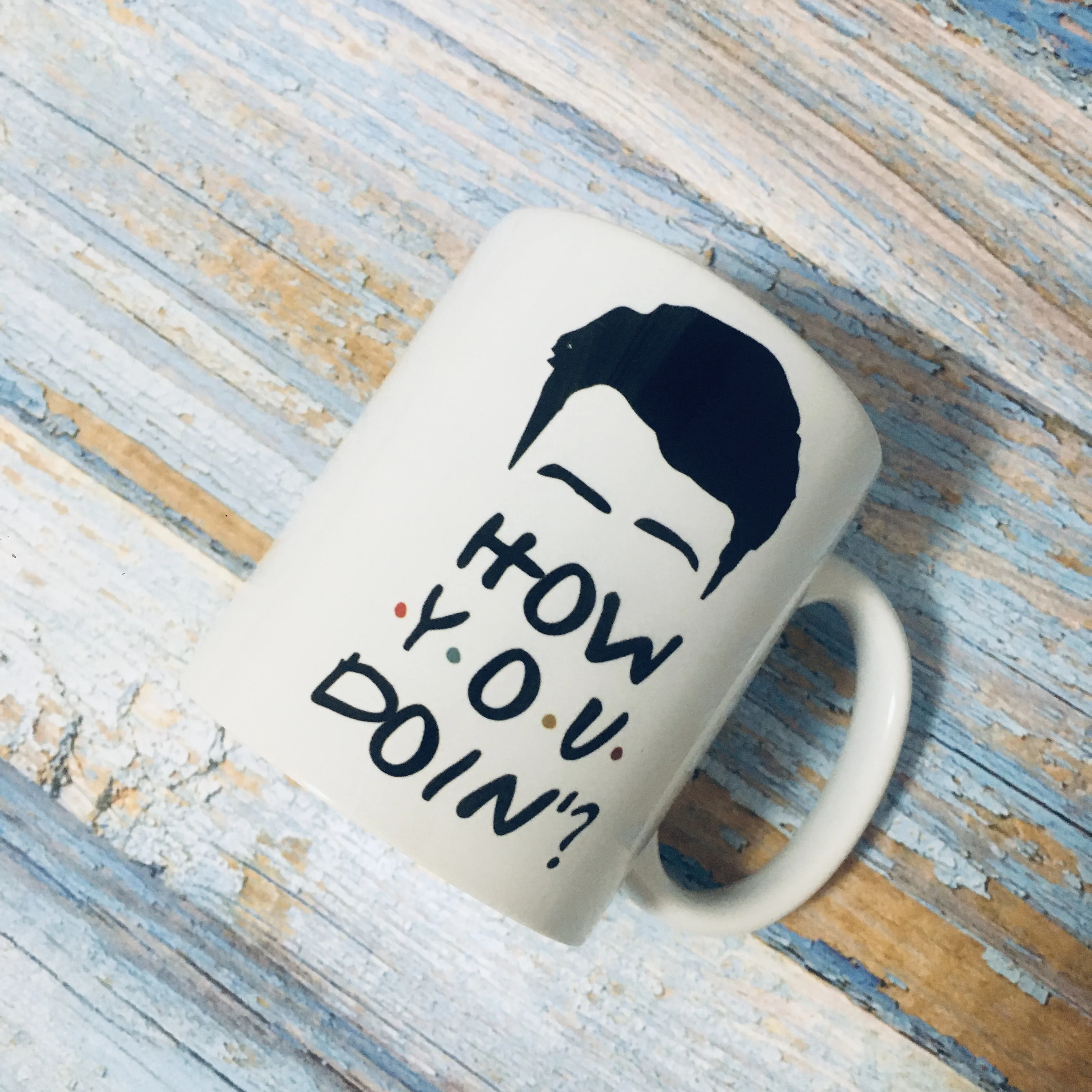 

Tv Shows Friends How You Doin't Coffee Mug 350ml Ceramic Office Tea Mug friends Birthday Gift Mug