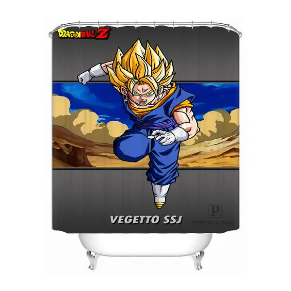 Индивидуализированный Жемчуг дракона Goku Душ Ванна занавес для ванной комнаты Mildewproof водонепроницаемый полиэстер различных размеров#0421-21-52 - Цвет: Shower Curtain