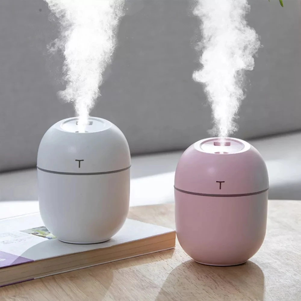 Air Humidifier Mini Ultrasonic USB Essential Oil Diffuser Car Purifier Aroma Anion Mist Maker for Home Car with LED Night Lamp 1