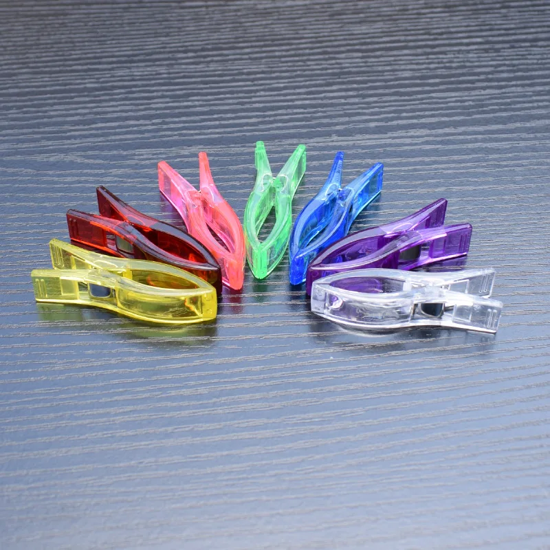 1000pcs/lot Large Wonder Clips for Fabric Quilting Craft Sewing Knitting Crochet DIY Patchwork Fixed Fabric Clamps 5.6x1.2cm