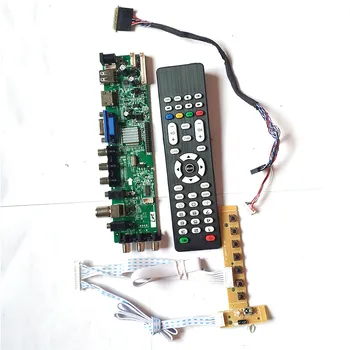 

Fit HT156WXB-100/502 upgrade 3663 TV digital signal 40 pin LVDS screen 1366*768 AV HDMI VGA USB DVB LCD controller board DIY Kit