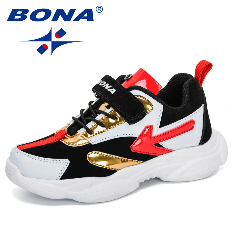 

BONA 2020 New Designers Fashion Style Children Casual Running Shoes Boys Outdoor Sports Shoes Girls Sneakers Kids Hiking Shoes