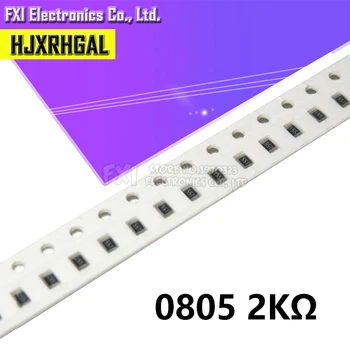 

300PCS 0805 SMD Resistor 2K ohm 1/8W 202 new original
