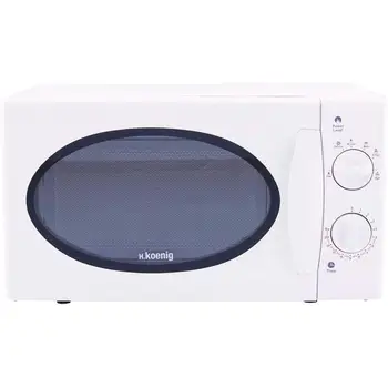 

H.Koenig VIO6 Microwave / 20 L Capacity / Plate Diameter 24.5 cm / 5 Programmes / Defrost Function / 700 W / White