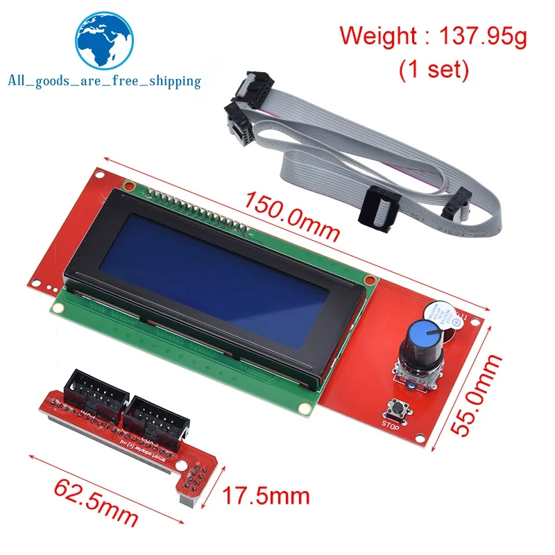3D принтер 2004 ЖК контроллер со слотом для SD карты Ramps 1 4 дисплей Reprap