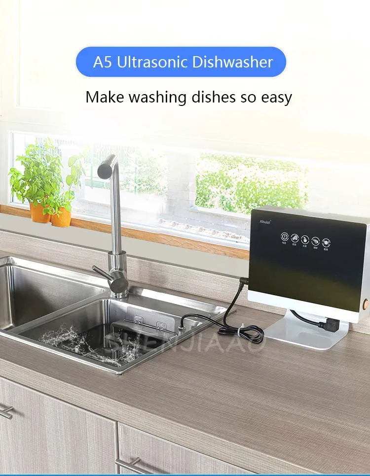 Description Picture 3 of itemNew Portable Sink Dishwasher Automatic Household Ultrasonic Dishwasher Small Free-Standing Installation-Free 110V/220V