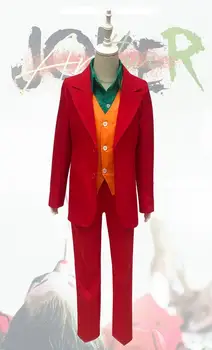 

Joker Cosplay Costume Clown Halloween Costume Joker Men Movie Uniform Clown Business Suit