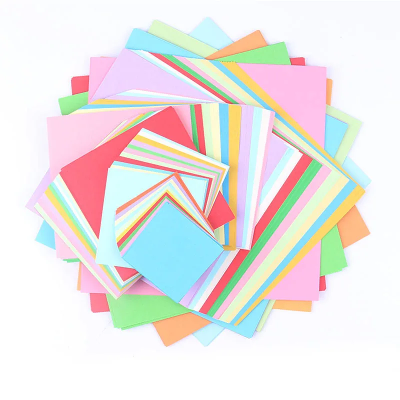 100 шт./компл. дети мультфильм Цвет Бумага складные и резки игрушки для детей