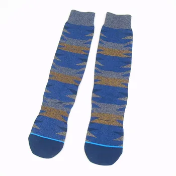 

Socks Men Sport Sock with Prints Skate Basketball Running Cycling Socks Compression Comfort Fit Performance Geometric Stripe Sox