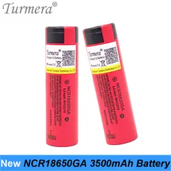 2019 оригинальный Turmera 18650 Батарея 3500 мА/ч, NCR18650GA 10a 3,6 V Батарея для фонарик e-аккумулятор для электровелосипеда использования