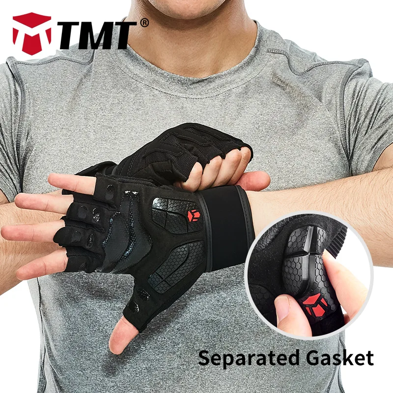 TMT гимнастические перчатки Кроссфит гантели, спорт перчатки для тяжелой атлетики дышащие противоскользящие прокладки для упражнений Фитнес для похудения