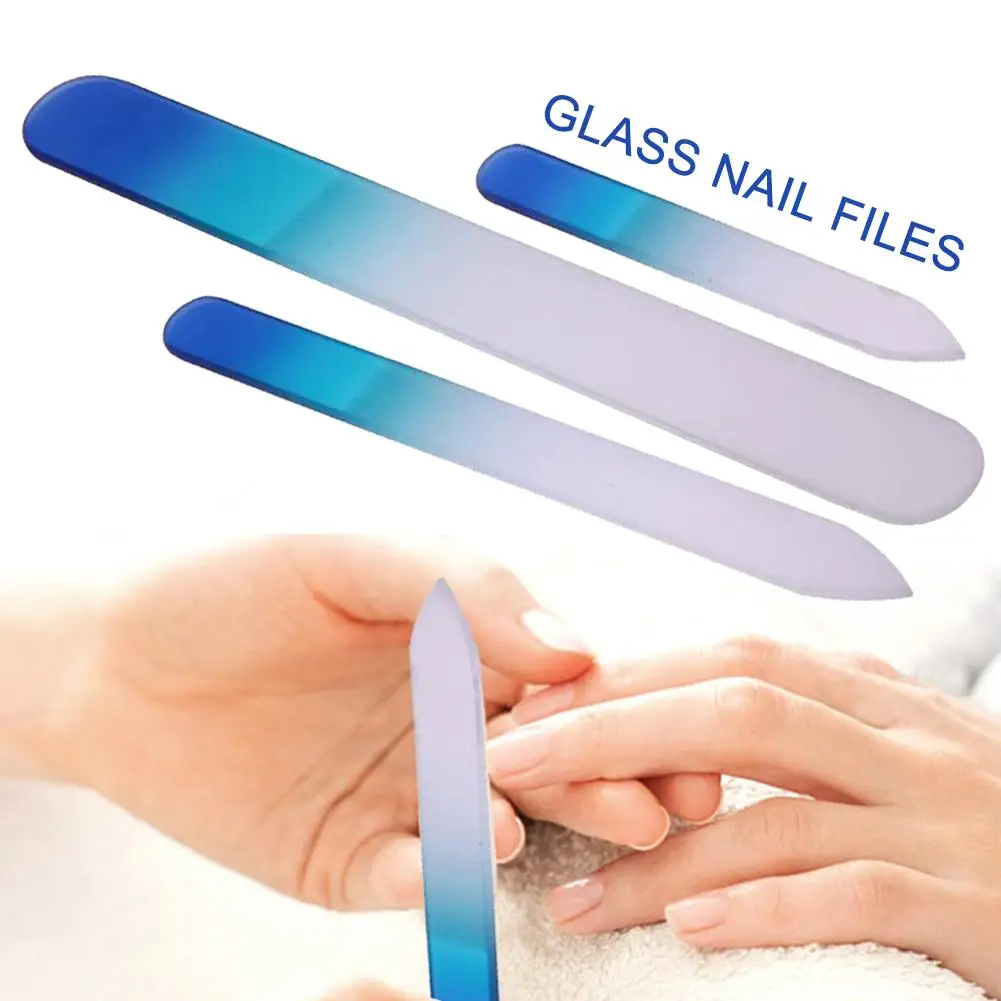 

3PCS/Set Different Sizes Nail Filer Buffer Crystal Glass Nail File Manicure Device Nail Sanding Polishing Buffing Tool