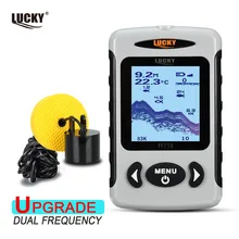 Портативный рыболокатор LUCKY FF718D с ЖК-дисплеем, 2,2 кГц/83 кГц Портативный рыболокатор LUCKY FF718D с ЖК-дисплеем, 2,2 кГц/83 кГц
