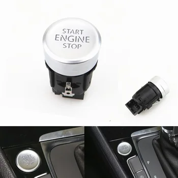 

Auto Interior Accessories Chrome Engine Start Stop Push Button Switch Keyless ignition Button For Golf 7 MK7 VII 5GG 959 839