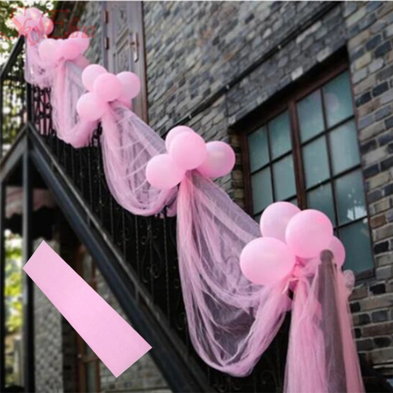 Tulle Rolls Crystal Yarn Wedding Decorations Organza Arch Gauze Happy Biirthday Decoration Party Supplies Baby Shower 5z | Дом и сад