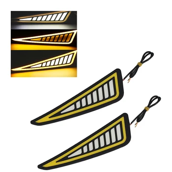 

YOLU LED Daytime Running Light COB Driving Light Waterproof Turning Lamp Silicone Light Universal Car Lights