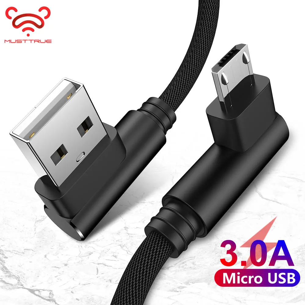 Micro USB кабель MUSTTRUE для xiaomi huawei samsung, кабель для быстрой зарядки и передачи данных, провод для мобильного телефона