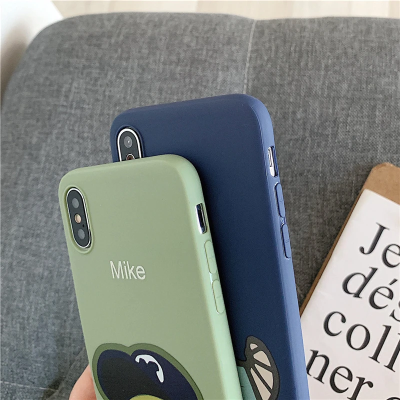 TRISEOLY Мягкий силиконовый чехол для iPhone X 8 6 6s 7 Plus мультфильм Салли бигейе с