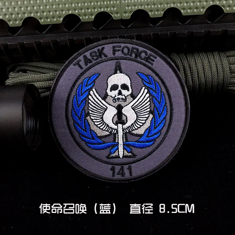 T N Call of Duty 3D Вышивка Липучка нашивки Tactk141 Элитная повязка на руку тактическая