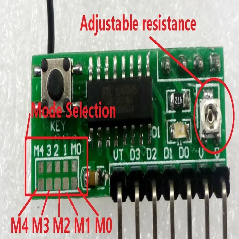 12CH беспроводной приемопередатчик кодека RF модуль дистанционного управления 3-5V приемник задержки для Arduino UNO MEGA2560 DUE ZERO