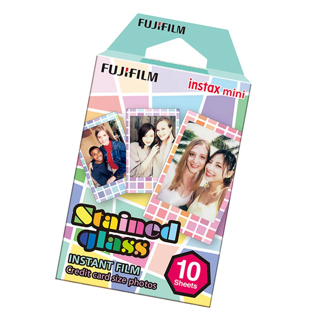 Cartoon Instant Paper Film For Fuji Instax Mini 8 9 70 7s 50s Stained Glass High Quality