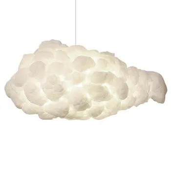 

Cloud Lamp Nordic Style Lamp Creative Art Silk Lighting Children's Club Lamp Engineering Restaurant Cloud Chandelier