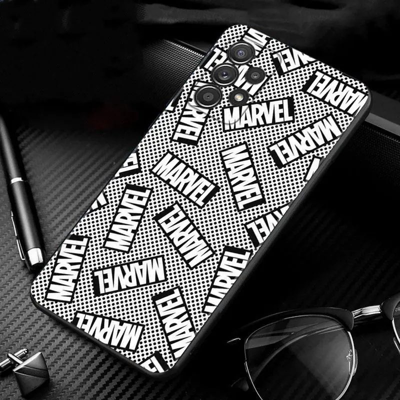 Phone Case For Samsung Galaxy A51 A12 A21s A71 A52 A31 A32 A02s A72 A11 A41 A22 A01 A51 A02 F42 Shell Marvel Logo Avengers Heros
