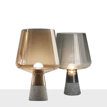 

Modernism Decorative Cement Base Wine Glass Shape Table Lamp For Restaurant/bar/hotel/home Lamps abajour table lamp