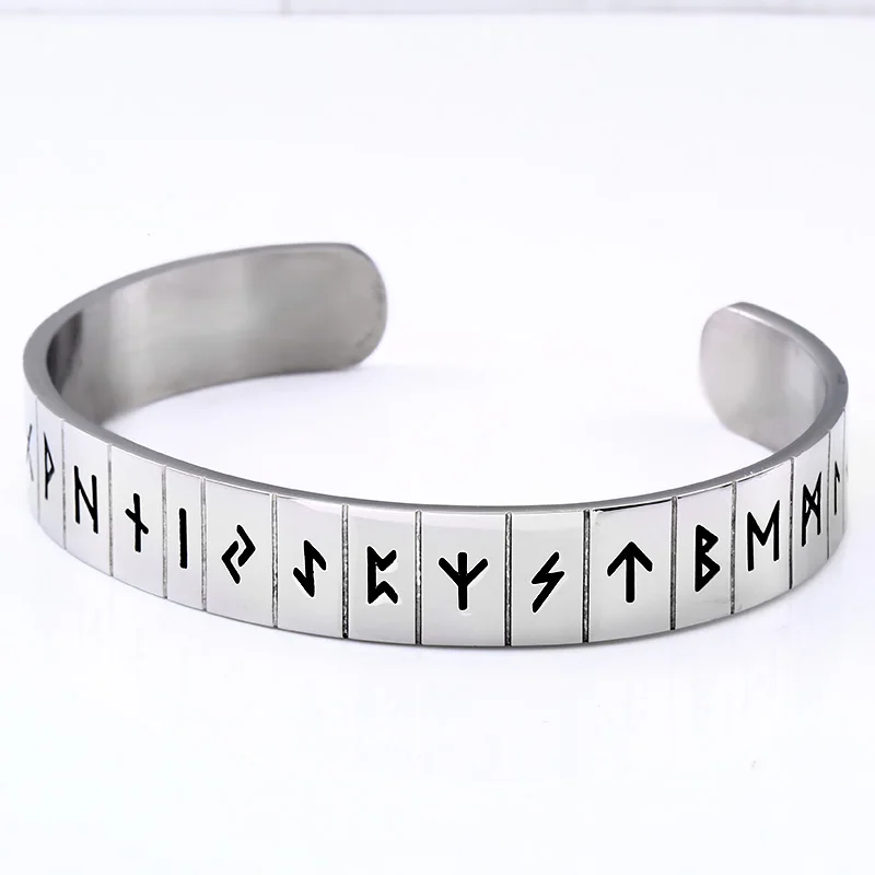 Стальной браслет солдата Руна викингов нордический браслет из нержавеющей стали амулет для женщин и мужчин ювелирные изделия Skandinaviska подарок