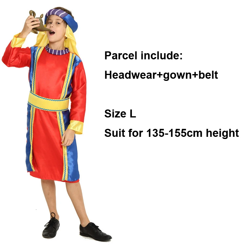 Luxury Children Halloween Carnival Ancient Arab Aladdin Cosplay Costumes for Kids Boys Girls Princess Belly Dance Clothing