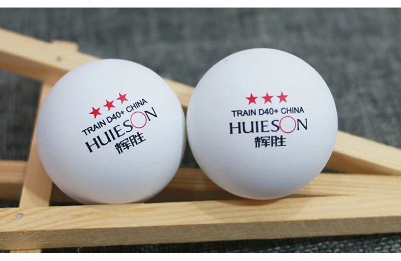 Huieson 50 шт./упак. 3 звезды Новый Материал Training швом мячи для настольного тенниса D40 + ABS Пластик пинг-понг шары для тренировки Фитнес