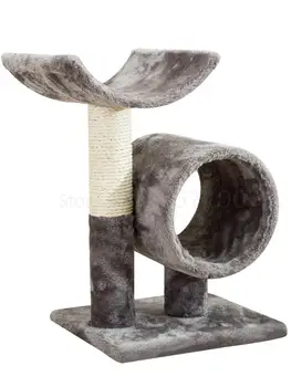 

Simple cat climbing frame cat nest cat toy cat scratch board tree hole cat scratch post plush cloth small