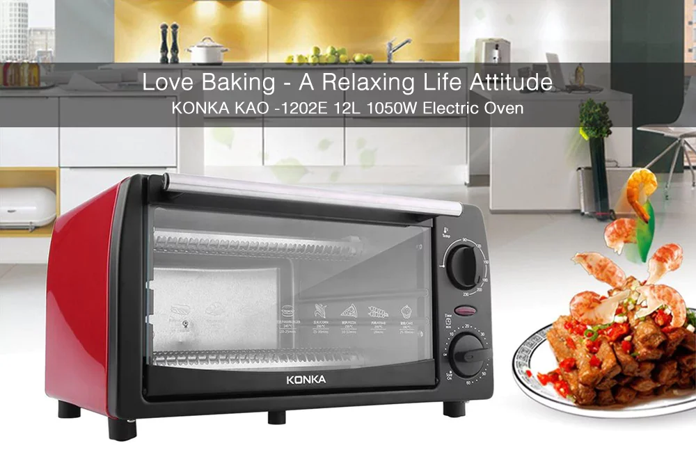 KONKA 12L Бытовая мини-печь с умным переключением для выпечки дома жизни кухни хлеб тостер Электрическая печь Хлебопекарная машина