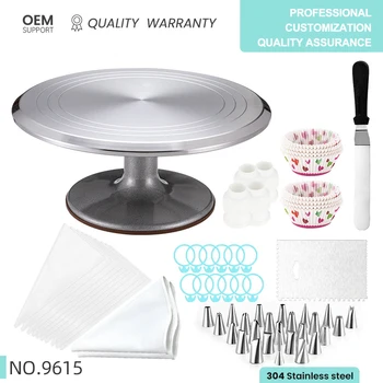 

246pcs Stainless Steel Icing Piping Nozzles Pastry Cream Tips Russian Pastry Nozzles Confectionery Baking Pastry Bag Turntable