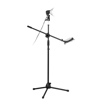 

Professional Photography Light Stand Kit 140cm Durable Floor Tripod Stand Kit for Live Streaming Video Shooting Photography