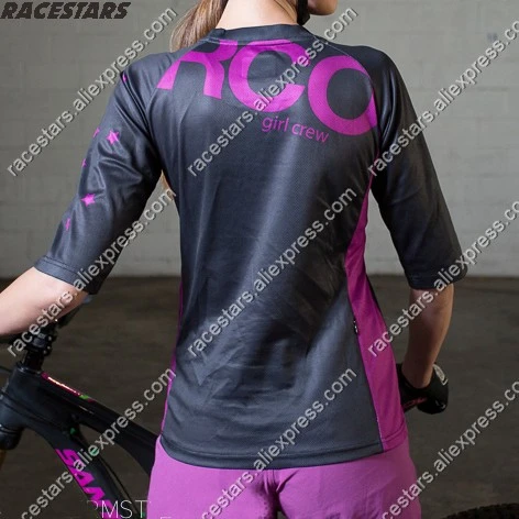 Ladies Cycling Jersey Women Summer 3/4 Short sleeve Female 2020 Cycling Clothing MTB BMX Road Bike Riding Wear Breathable Tshirt