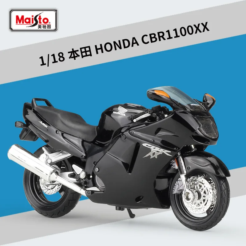 Новая модель мотоцикла Maisto в масштабе 1:18 HONDA CBR1100XX Игрушечная из сплава для