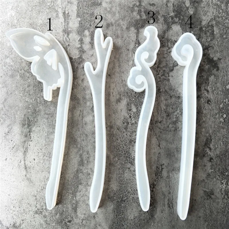 Hairpin Silicone Mold DIY Transparent Craft Pottery Mould Decoration