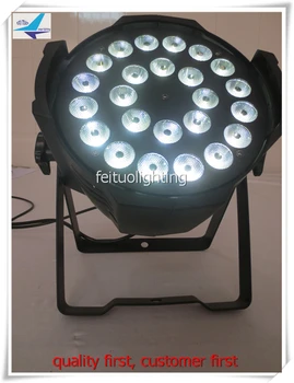 

16/lot aluminum stage par led 24x18W rgbwa uv 6 in 1 Par Can Lights For Party KTV Pub Bar Disco Dj Show Wedding
