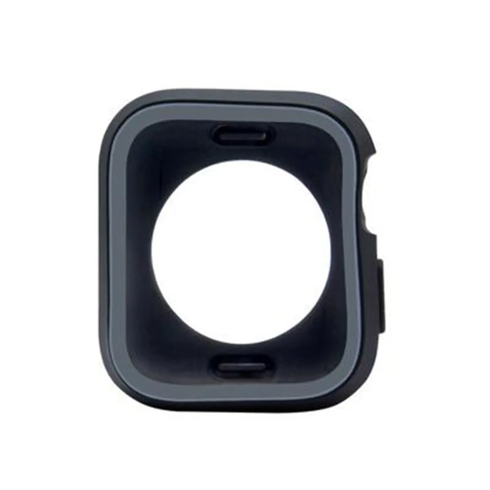 

New Soft TPU Protective Case for iWatch Series 1 2 3 4 Dual Color Silicone Cover for Apple Watch 42mm 38mm 40mm 44mm
