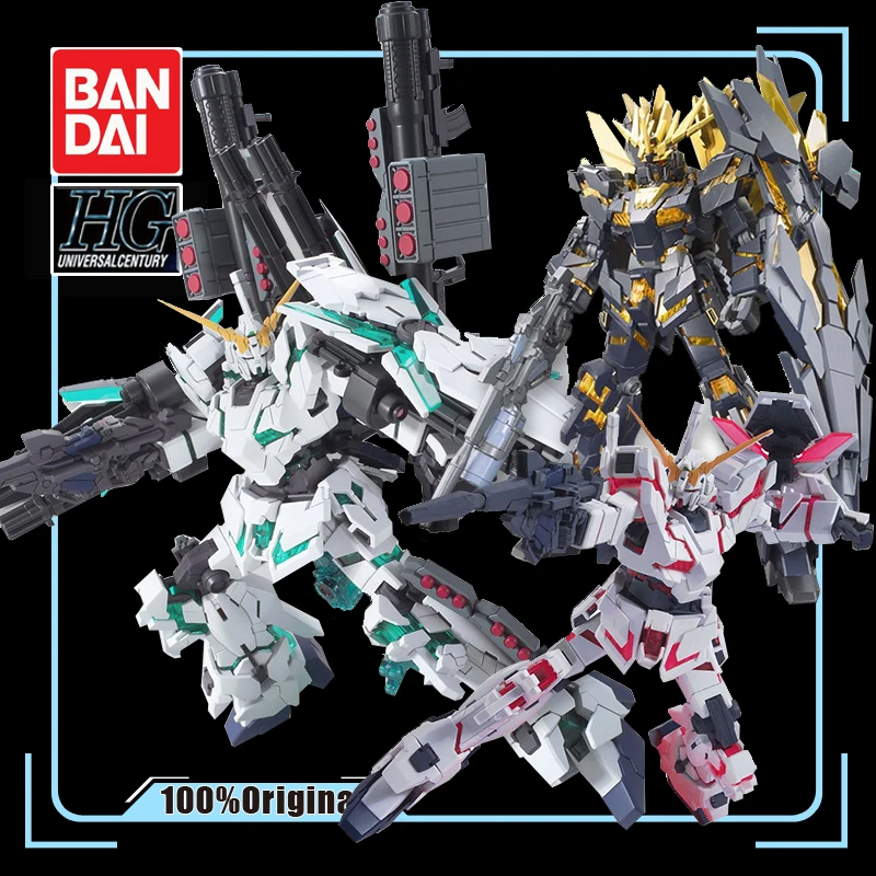 BANDAI HGUC HG 1/144 Полный Броня единорог Gundam BANSHEE Delta воина гундама RX-0-03 игрушки Фигурки