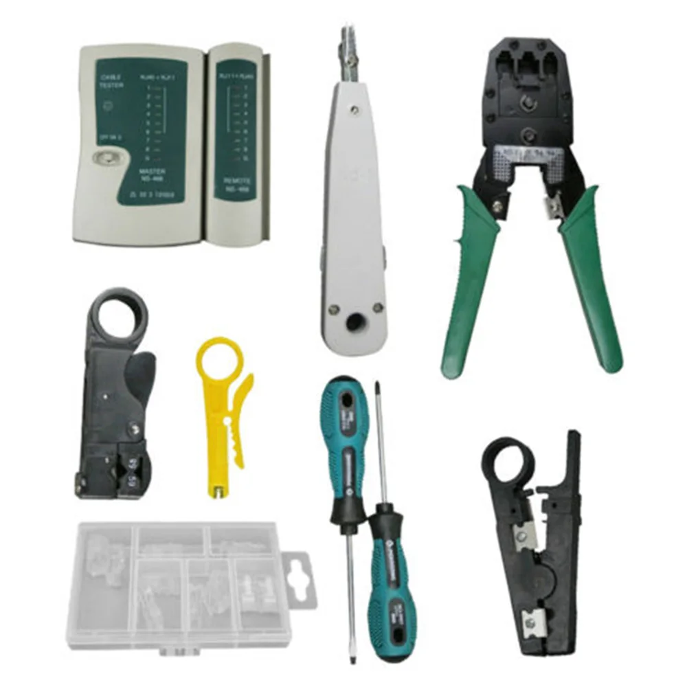 Networking Crimper Network Cabling Hand Tools Kit Cable Tester Repair Universal Lan Internet Crimper Networking Crimper Network Cabling Hand Tools Kit Cable Tester Repair Universal Lan Internet Crimper