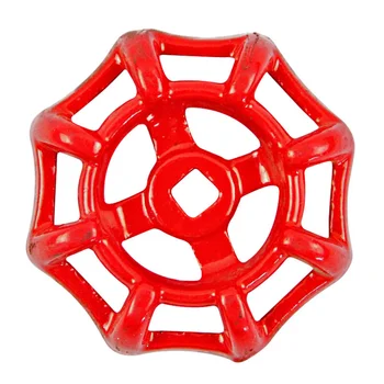 

6*6 Cast Iron Valve Handle Gate Valve Ball Valve Hand Wheel Shutoff Value Decorative Water Pipe Fittings 50g (Red)