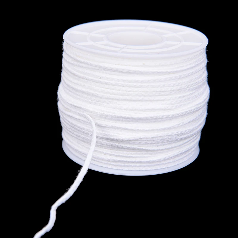 Candle Wicks 1pc 61m X 2.5mm Cotton Square Braid for Candle Making