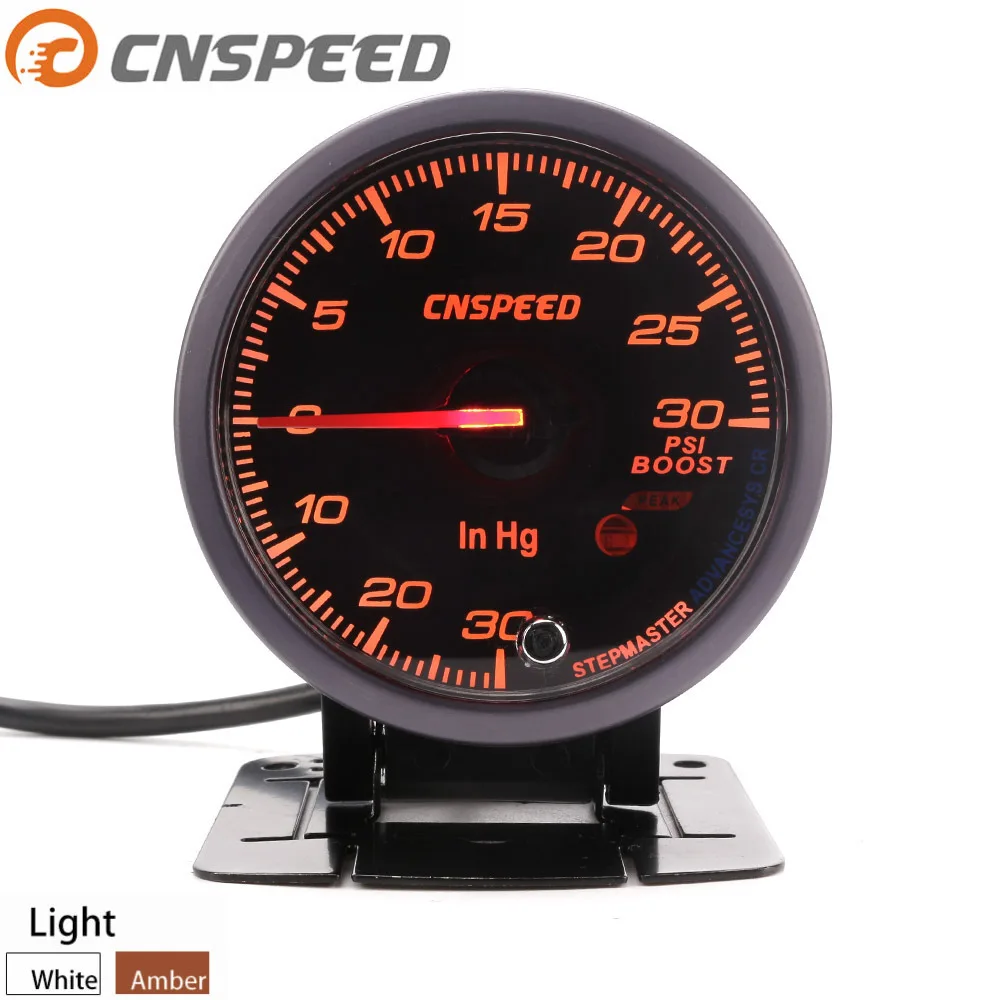 

12V Car Modified Instrument zeng ya biao 2.5-Inch (60 Mm) Black Face with Stand Turbine zeng ya biao PSI